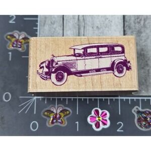 Rubber Stampede Nostalgic Car Vintage A2526C Rubber Stamp Wood #T48